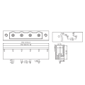 7.62mm plug-in pcb terminal bin als pin incl